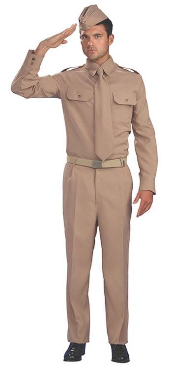 American WWII GI Army Private Costume for adults by Bristol Novelties AC983 available here at Karnival Costumes online party shop