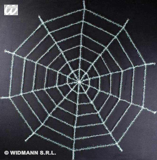 Halloween Party Decoration - Iris Glitter Cord Spiderweb 150cm