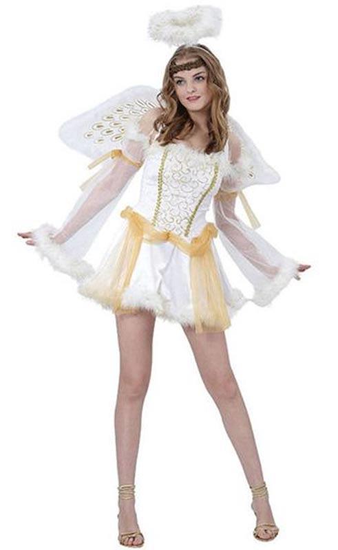 Angel Fancy Dress Costume for Ladies and Teenagers by Bristol Novelties AC243 available here at Karnival Costumes online Christmas party shop