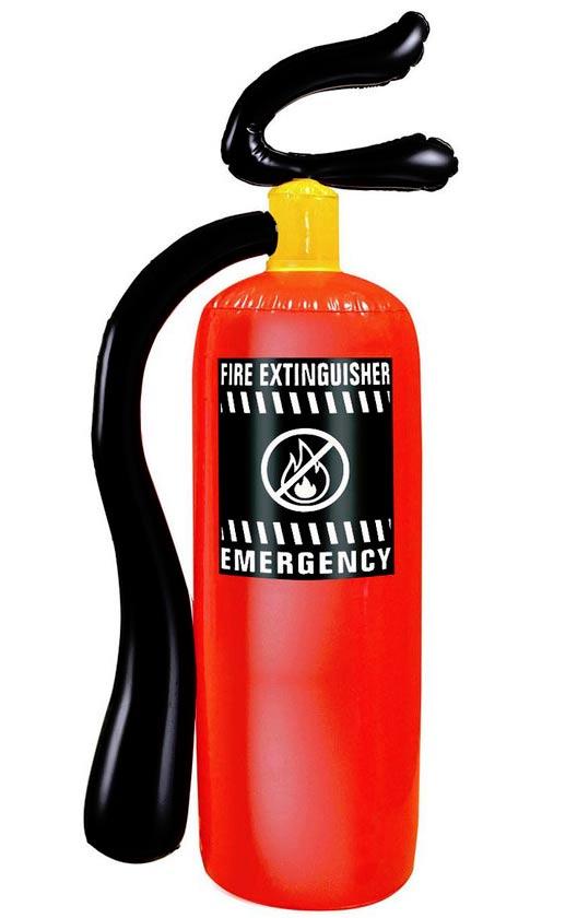 50cm Inflatable fire extinguisher by Widmann 1855E available here at Karnival Costumes online party shop