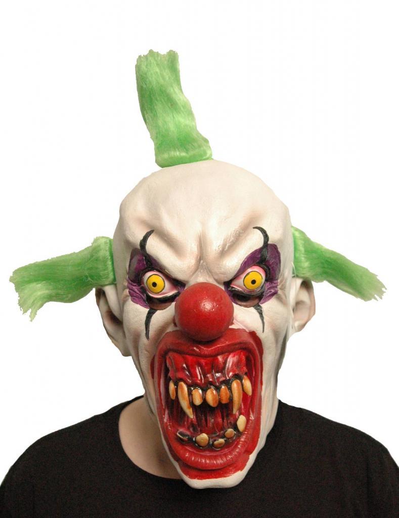 Hair Spike Horror Killer Clown Mask 10979 available here at Kafrnival Costumes online Halloween party shop