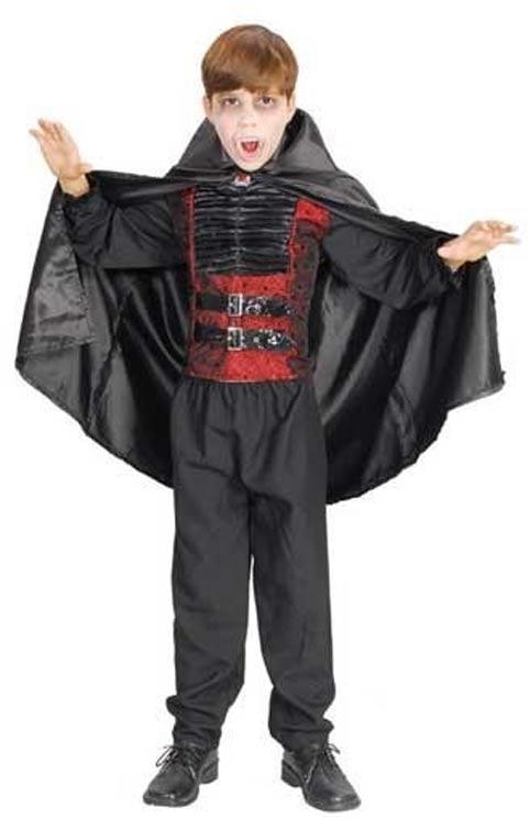 Vampire Boy's Halloween Fancy Dress Costume