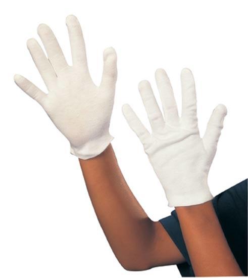 Children's Unisex White Cotton Gloves by Rubies 0378 available in the UK here at Karnival Costumes online party shop