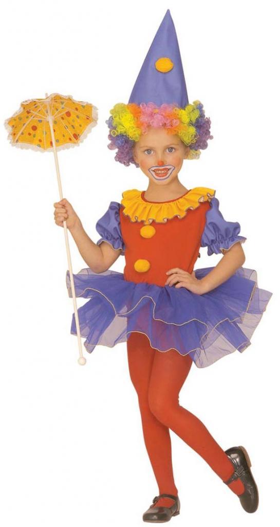 Little Clown Ballerina Fancy Dress Costume