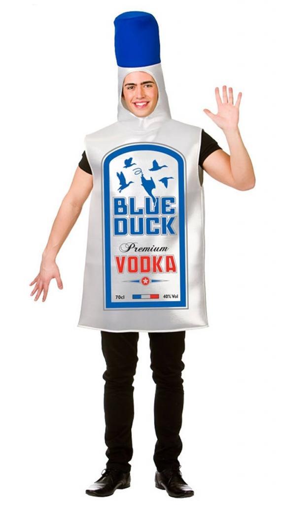 Adult's Blue Duck Vodka Bottle Costume by Wicked FN-8627 available here at Karnival Costumes online party shop