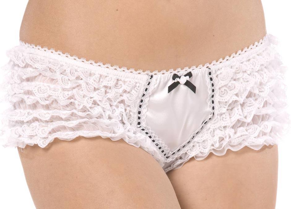 Bijou Boutique Ruffled Panties - White