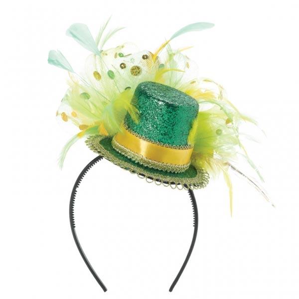 St Patrick's Day Feathered Headband by Amscan 259870 available here at Karnival Costumes online party shop