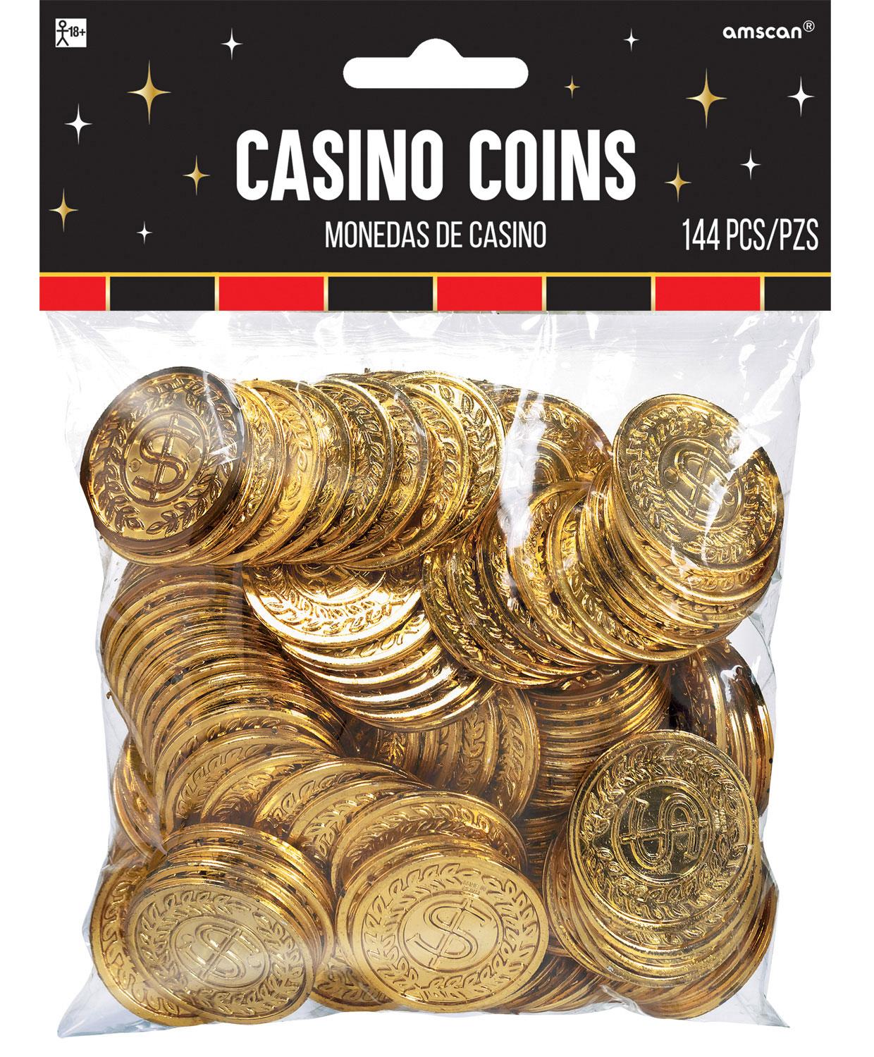 Casino or Pirate Treasure Coins Bulk 144 pc pack by Amscan 255572 available here at Karnival Costumes online party shop