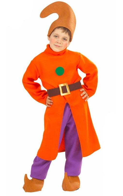 Boy's Orange Gnome or Dwarf fancy dress costume by Widmann 4374_Orange available here at Karnival Ciostumes online party shop