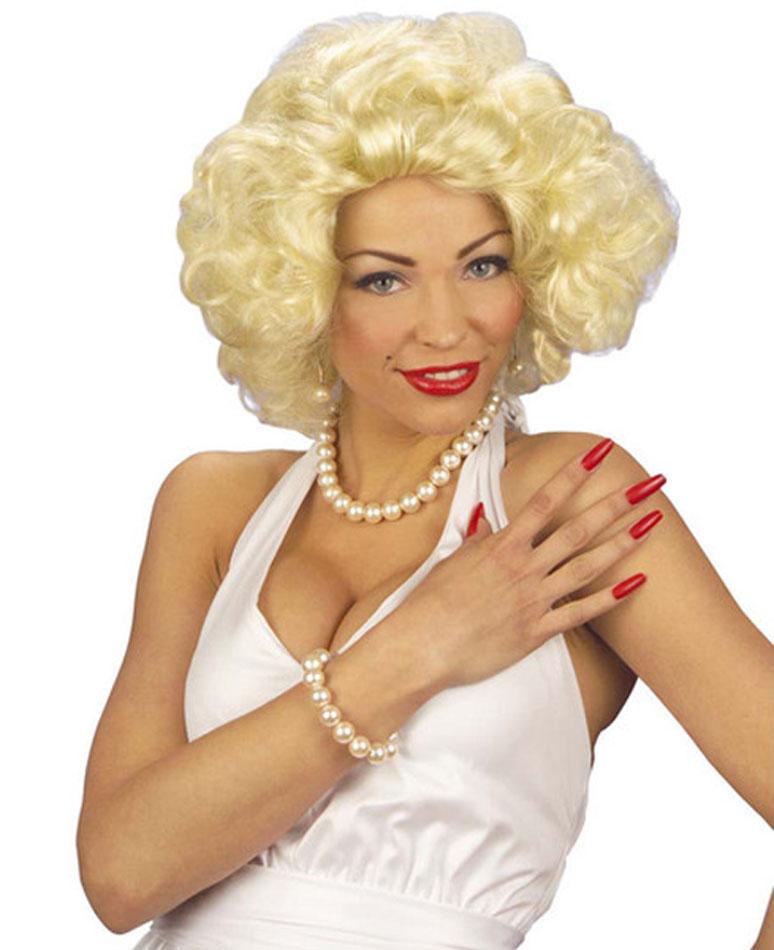 Movie Star Blonde Wig by Widmann M6130 available here at Karnival Costumes online party shop
