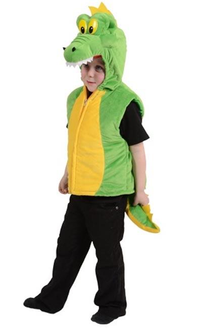 Deluxe Childrens Crocodile Gillet - Croc Costume for Kids