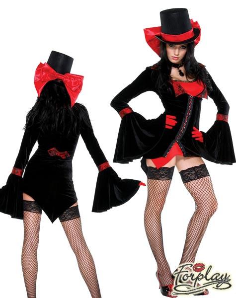 Vampire Vixen Costume and Clubwear Outfit - Halloween Costumes