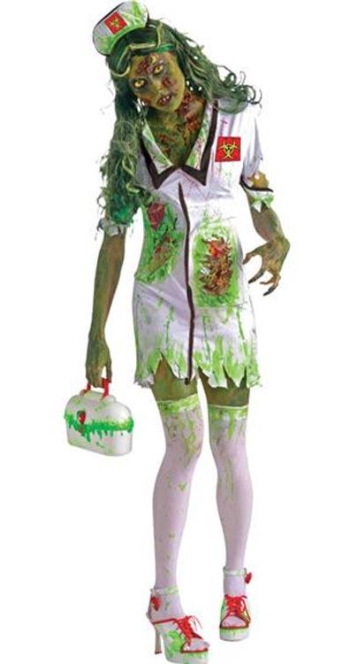 Bio-Hazard Zombie Halloween Nurse Costume by AC086 available here at Karnival Costumes online party shop