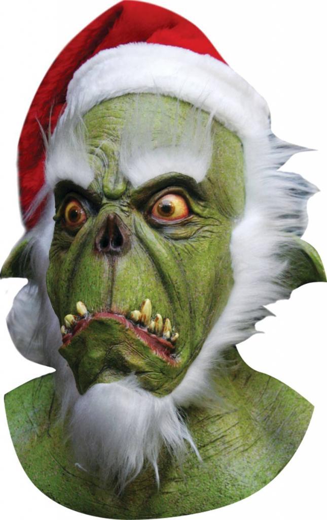 Green Santa Monster Costume Mask by Ghoulish 26128 from a collection of Christmas and Horror Masks at Karnival Costumes online party shop where the Grinch lives!