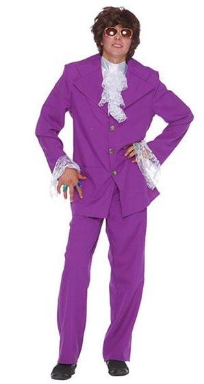 Sixties Purple Suit - Stylised Austin Powers Costume by Palmers 3139 available here at Karnival Costumes online party shop