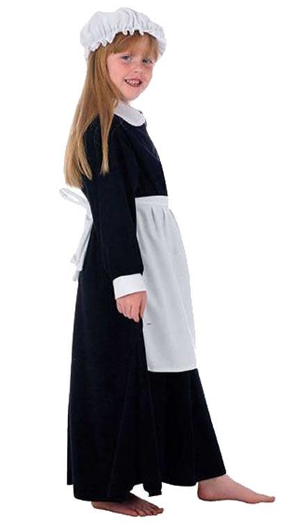 Elsie Victorian Maid Fancy Dress Costume from a collection of historical fancy dress for children at Karnival Costumes