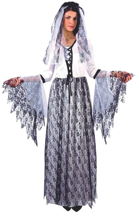 Corpse Bride by Bristol Novelties AC601 from a large collection of Adult Halloween Costumes for ladies at Karnival Costumes your Halloween fancy dress specialists