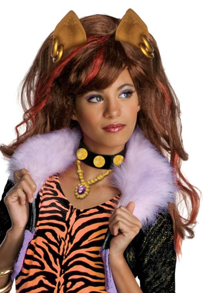 Monster High Clawdeen Wolf Wig for Children from a collection at Karnival Costumes www.karnival-house.co.uk