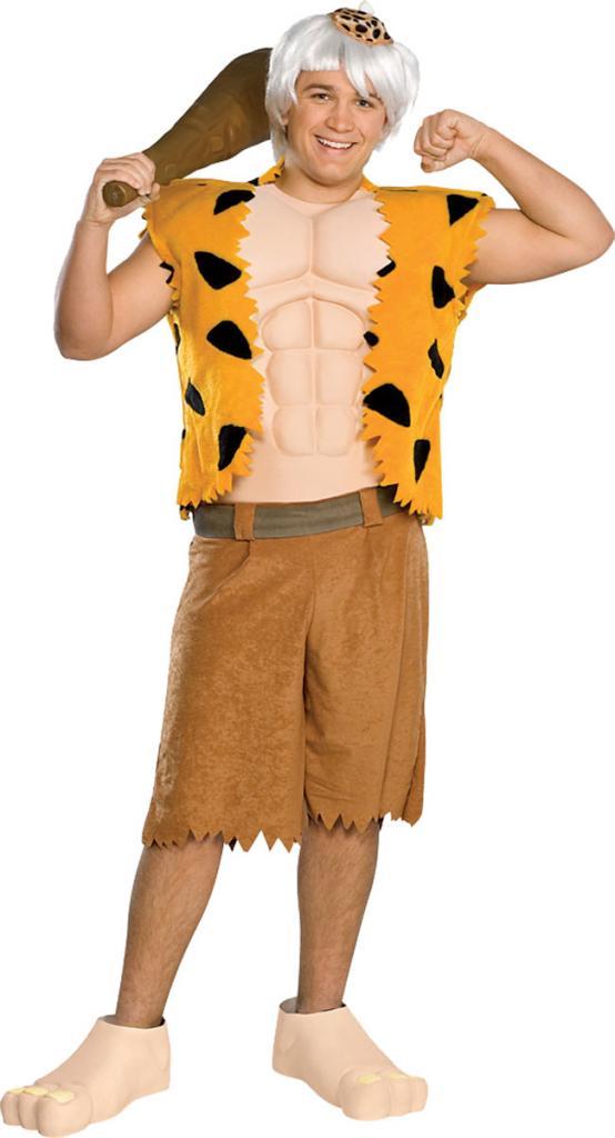 Rock down to Bedrock in this super Bamm-Bamm Adult Fancy Dress Costume from Karnival Costumes