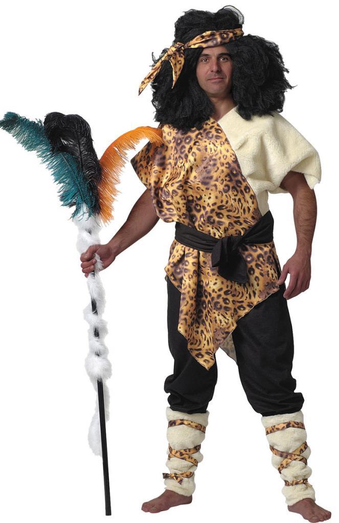 Zulu Warrior Fancy Dress Costume for Adults from Karnival Costumes