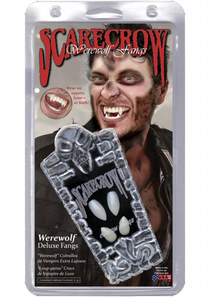 Scarecrow Werewolf Fangs Double Set by Scarecrow WF107 available here at Karnival Costumes online Halloween party shop
