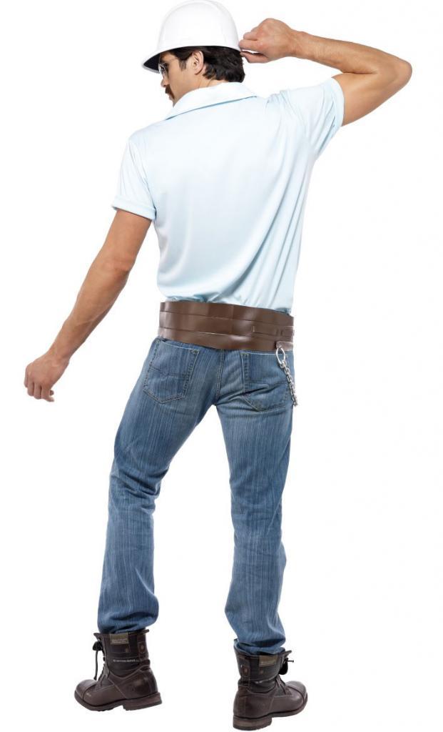 Village people construction worker costume 36236 karnival costumes