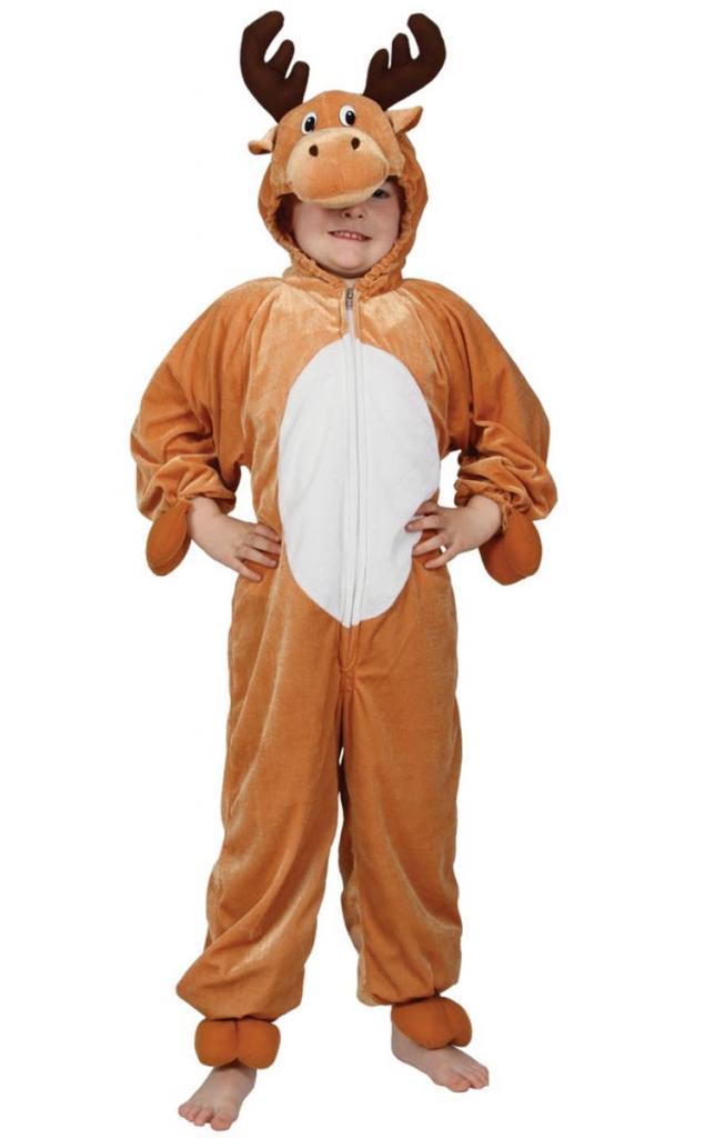 Childrens Reindeer fancy dress costume by Wicked EW 4419 available in sizes sml-xxl here at Karnival Costumes online Christmas party shop