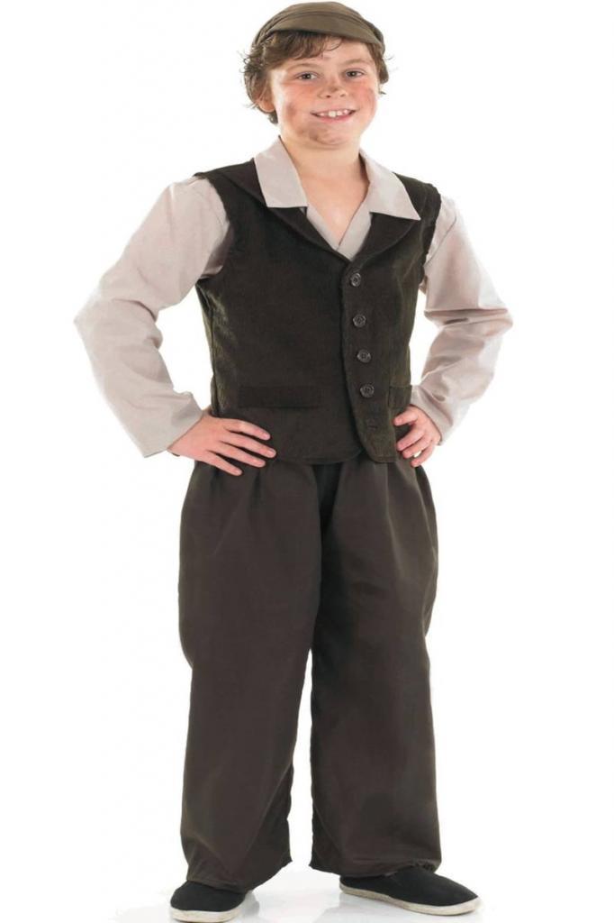 Urchin Boy Fancy Dress Costume by Fun Shack 3456 available at Karnival Costumes