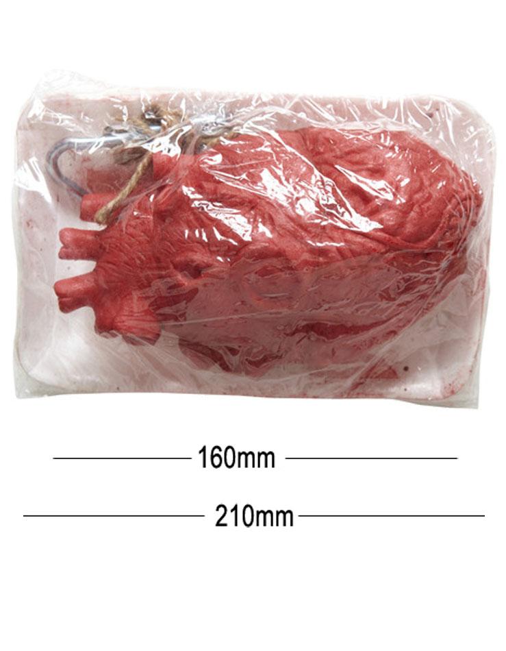 Packaged Bloody Heart on White Tray by Widmann 1034 and available from Karnival Costumes
