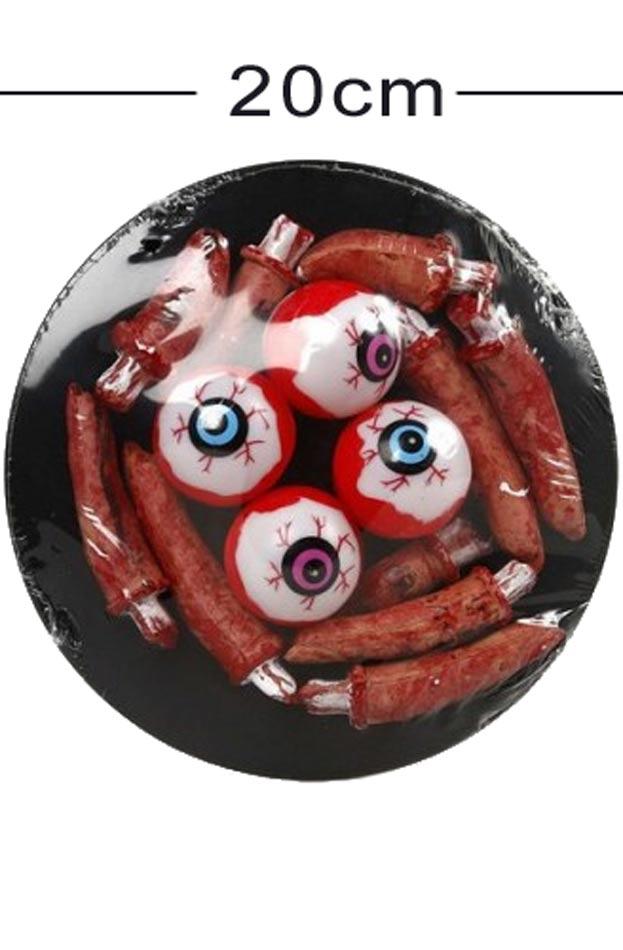 20cm Value Dish of Bloody Bits and Eyeballs by Atosa 16230 from Karnival Costumes