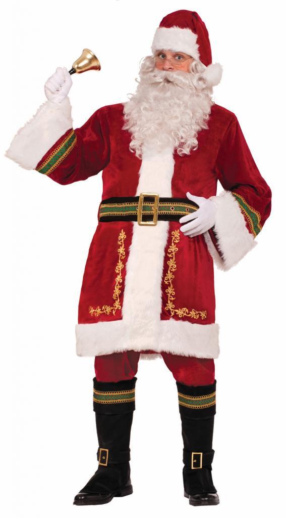 Classic Deluxe Santa Claus Costume by Forum Novelties 74138 / AC781 and available in the UK from Karnival Costumes online Christmas party shop