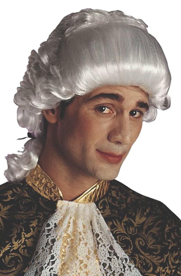 Chevalier Baroque Costume Wig by Widmann A6028 and available from Karnival Costumes