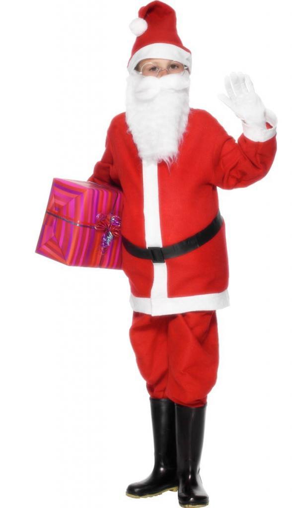 Children's Santa Fancy Dress Costume by Smiffy 21478 in small, medium and large available from Karnival Costumes