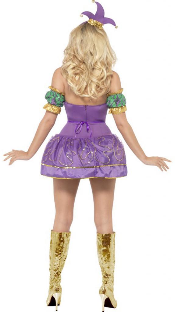 Mardi Gras Harlequin Shine Fancy Dress Costume by Smiffys 29102 | Karnival  Costumes