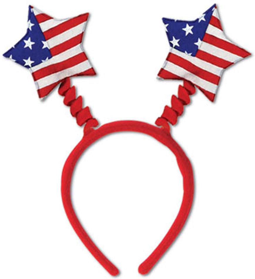 Soft-Touch American Stars and Stripes Boppers by Beistle 60767-RWB available in the UK from Karnival Costumes online party shop