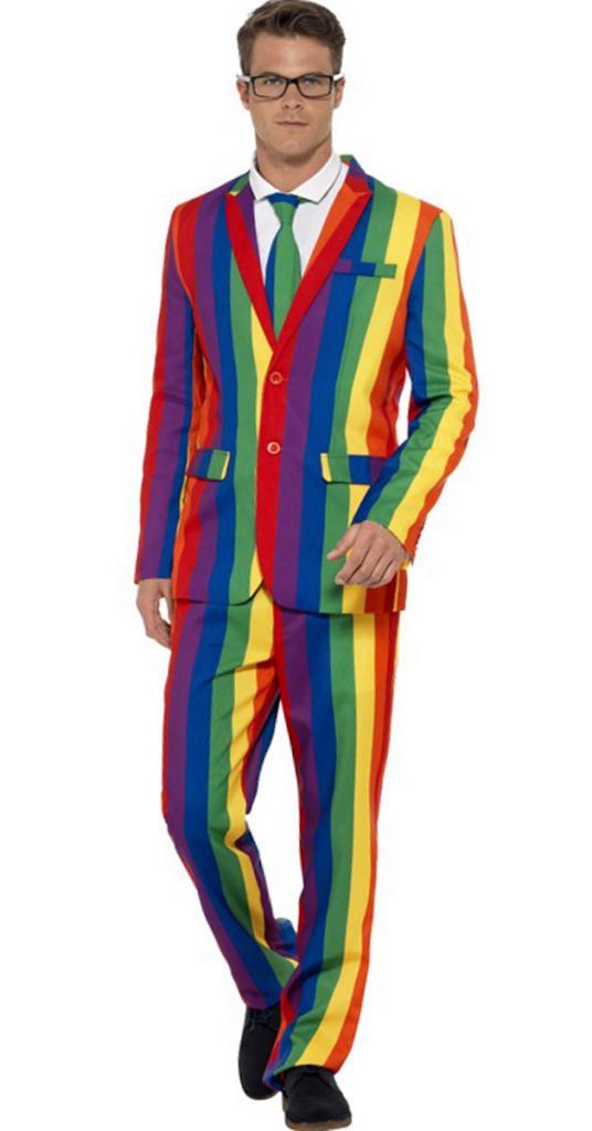Over the Rainbow Stand Out Suit for Men by Smiffys 27560 available from Karnival Costumes