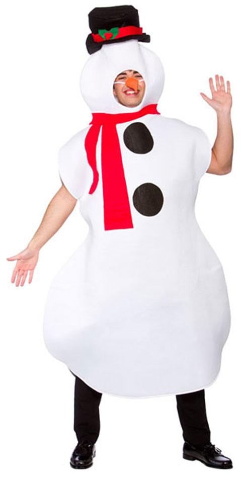 Adult Snowman Costume by Wicked XM-4618 available in one-size 44" chest here at Karnival Costumes online Christmas party shop