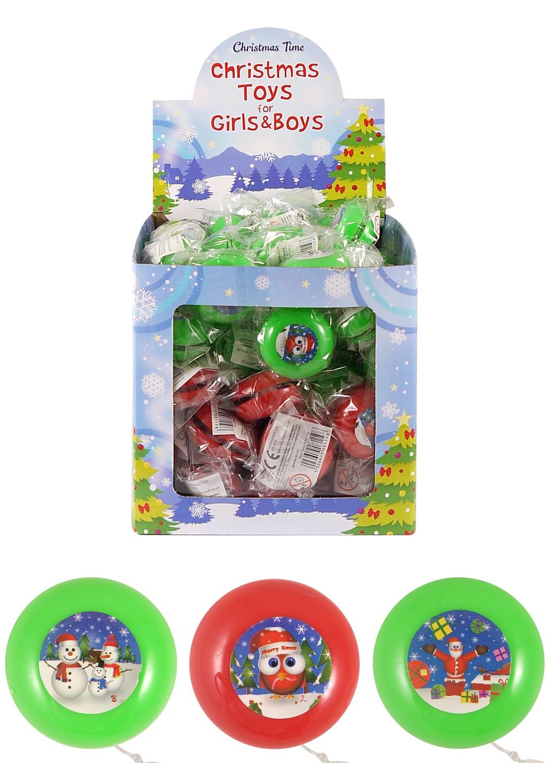3.8cm Christmas Novelty Yo Yo by Henbrandt W08-119 available here at Karnival Costumes online Christmas party shop