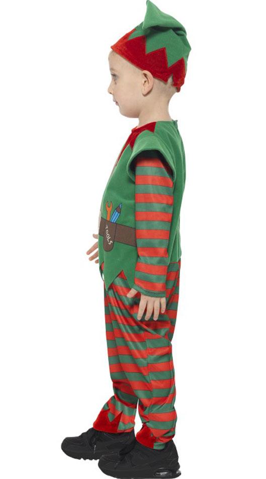 Toddler's Christmas Elf Fancy Dress 21489 available here at Karnival Costumes online Christmas Party Shop