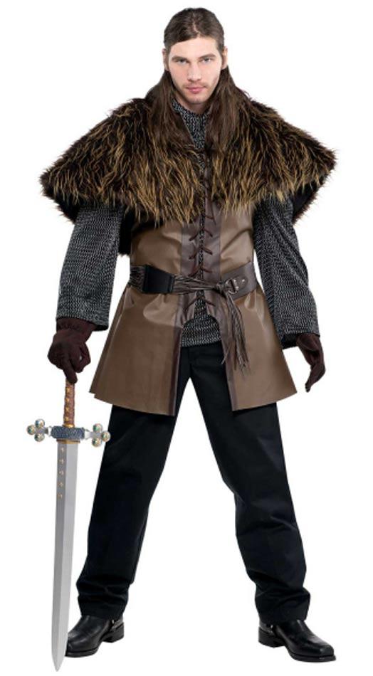 Viking or Barbarian Warrior Furry Shoulder Cape by Amscan 842983-55 available here at Karnival Costumes online party shop