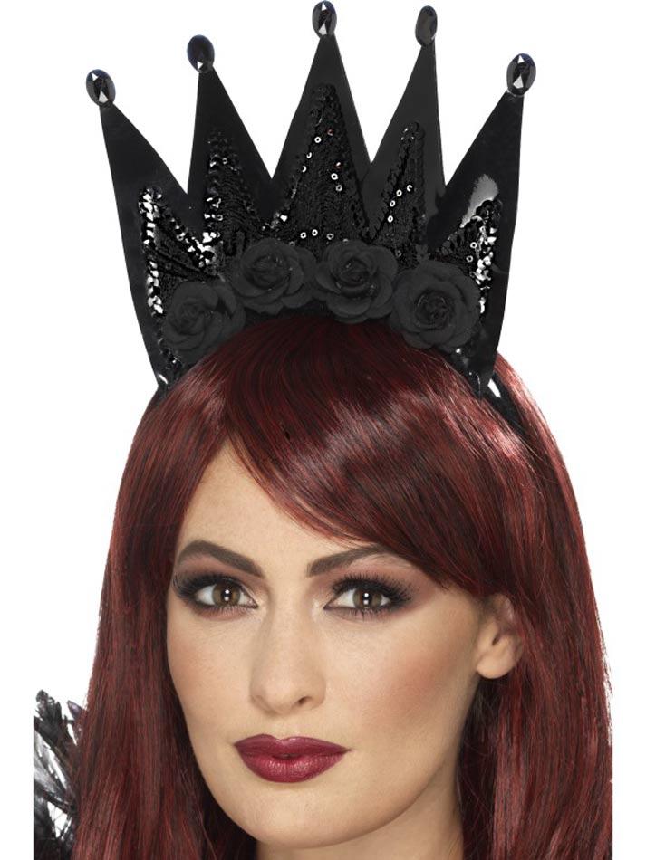 Evil Queen Crown or Tiara on Headband by Smiffy 46822 available here at Karnival Costumes online party shop