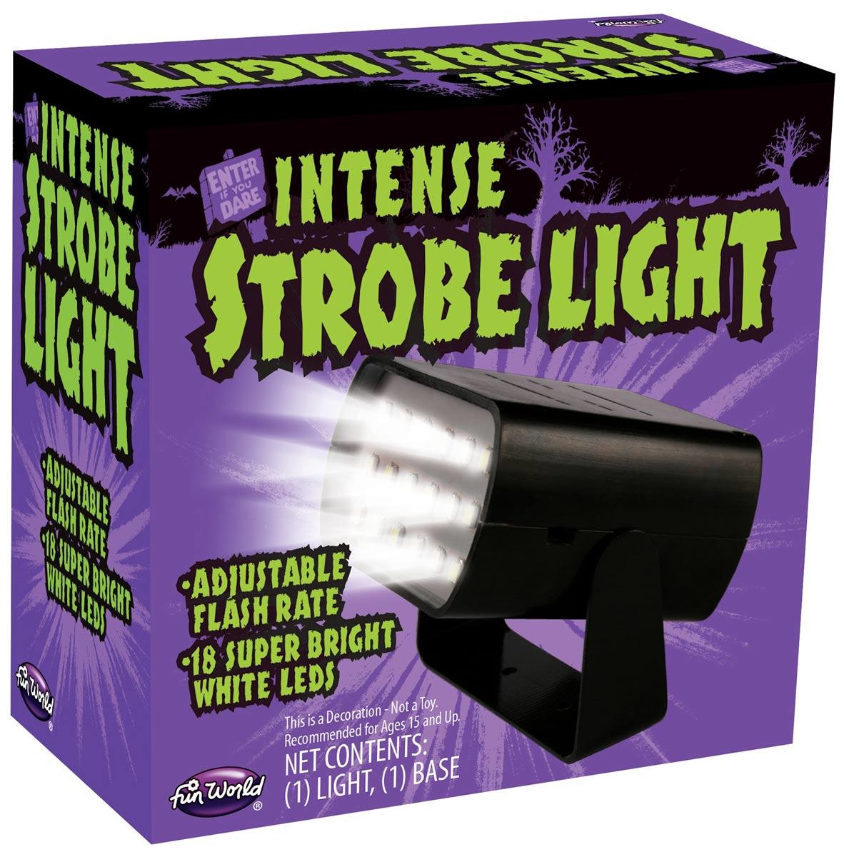 18 LED Intense Adjustable Strobe Light by Fun World 97002 available in the UK here at Karnival Costumes online party shop