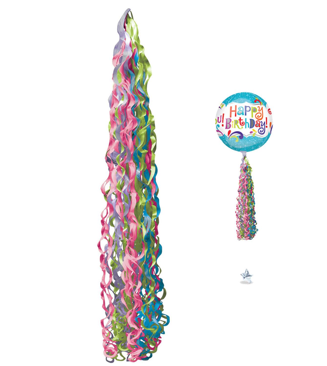 Twirlz Medium Jewel Tone Balloon Tail by Amscan 82311-01 available here at Karnival Costumes online party shop