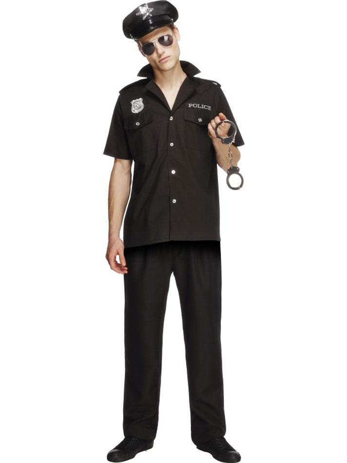 Fever Cop Costume for Men by Smiffy 31876 available here at Karrnival Costumes online party shop
