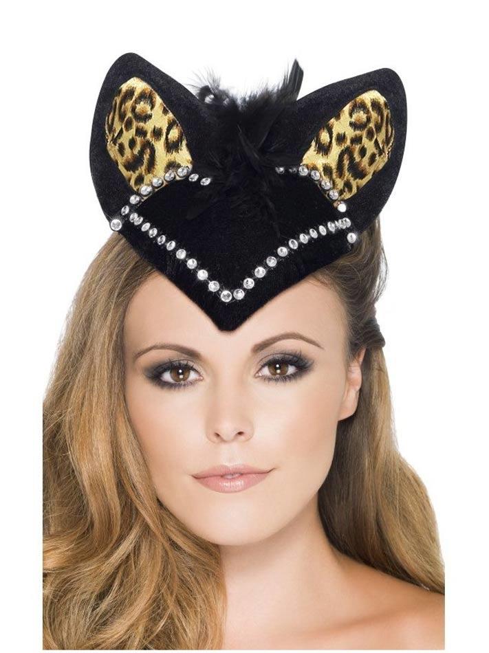 Burlesque Kitty Skull Cap by Smiffy 23107 available here at Karnival Costumes online party shop