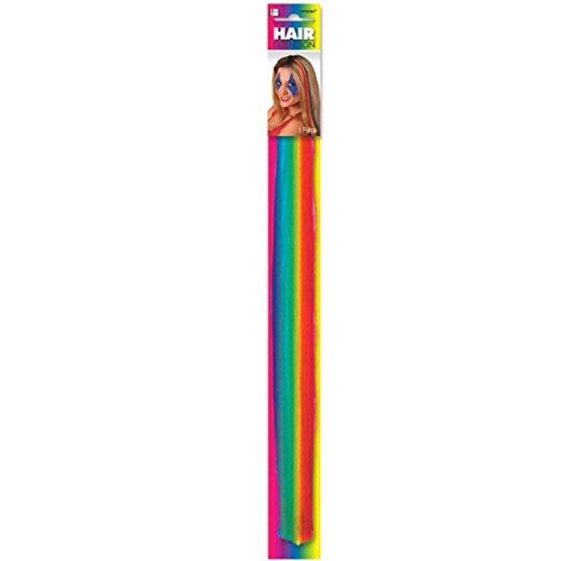 Rainbow Pride 38cm Hair Extension by Amscan 395179 available here at Karnival Costumes online party shop