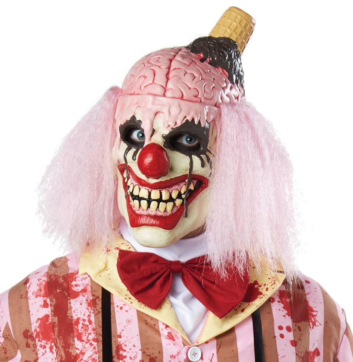 I Scream Clown Face Mask by SVI 5131498 and Palmers 1602 available from a large collection here at Karnival Costumes online Halloween party shop