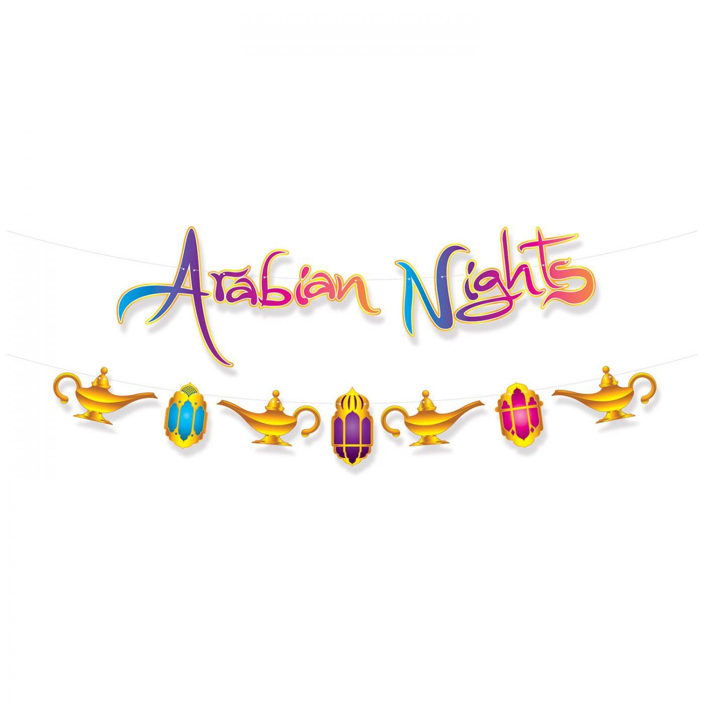 Arabian Nights Streamer or Banner Set by Beistle 53582 available in the UK here at Karnival Costumes online party shop
