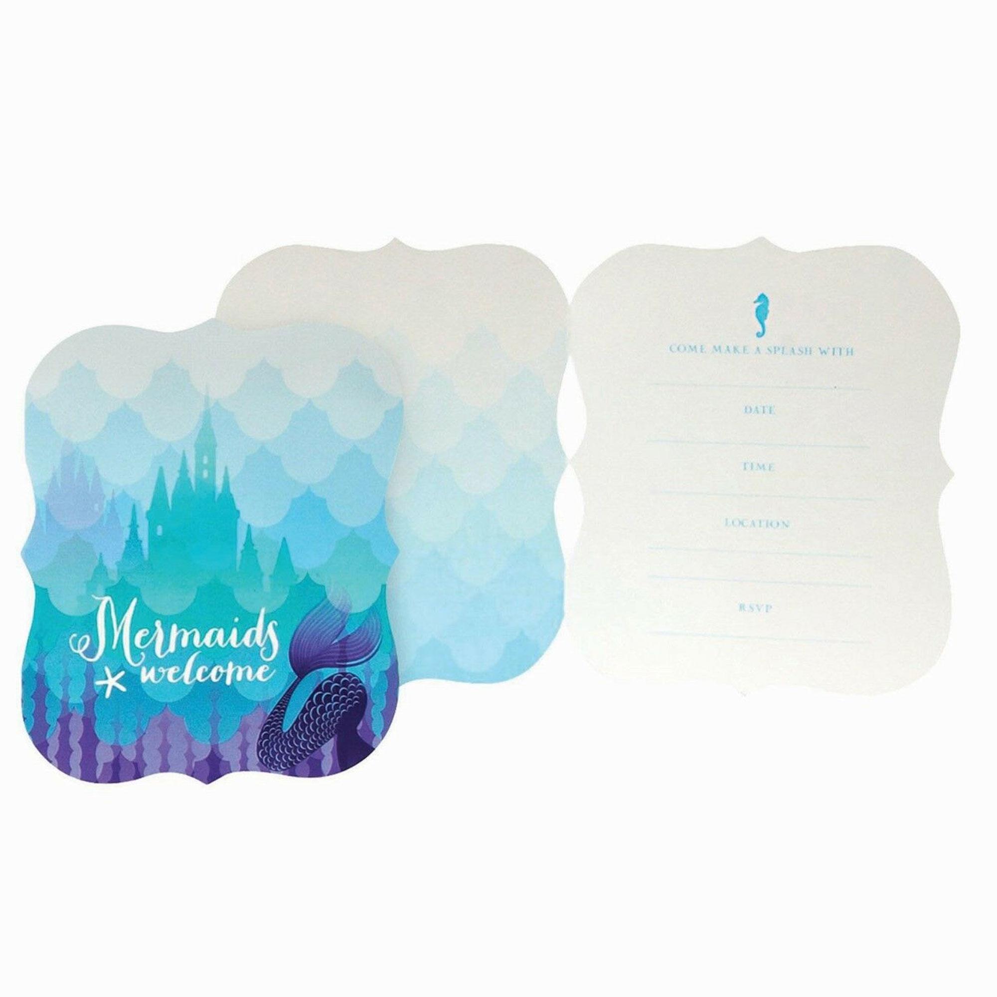 Mermaid Party Invitations 80659 available here at Karnival Costumes online party shop