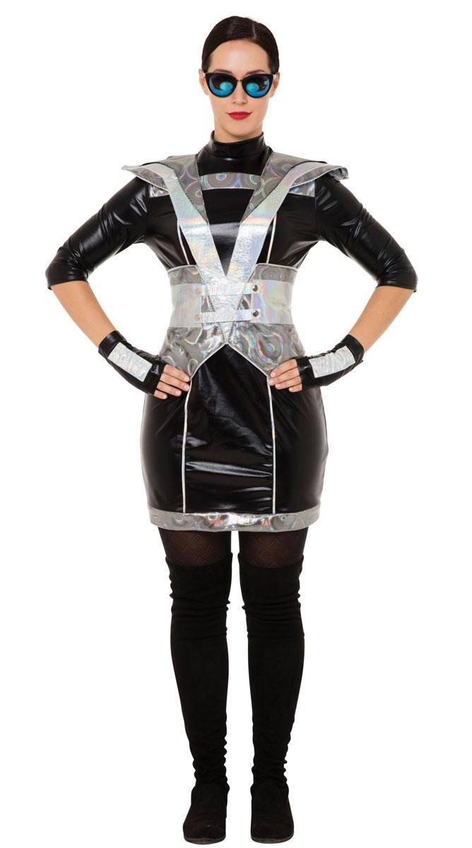 Futuristic Police Lady Costume by Bristol Novelties AC297 available here at Karnival Costumes online party shop